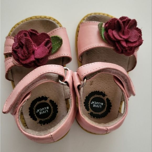 Livie & Luca Pink Rosette Sandals - Picture 7 of 8